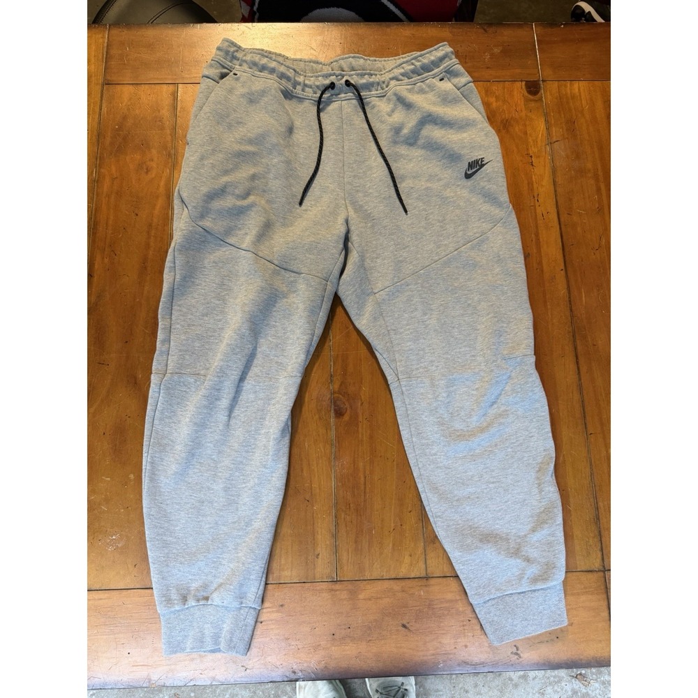 Nike Tech Fleece Joggers Sweatpants Men's Grey Size XL Pockets CU4495-063